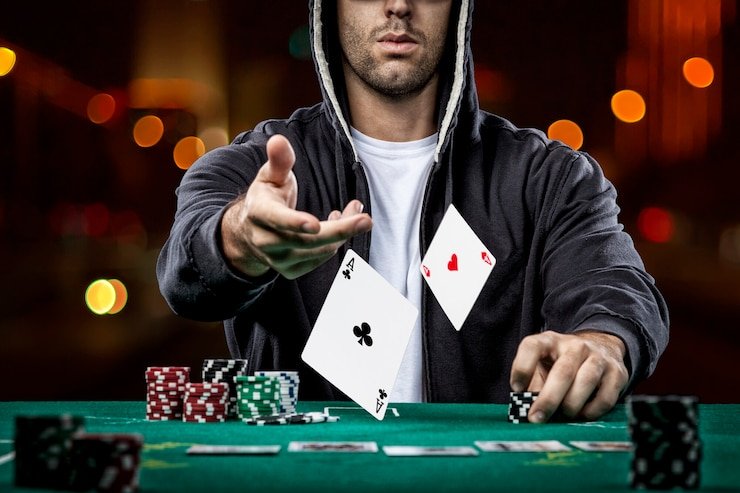 Poker Indonesia live dealer table on rogtoto slot platform